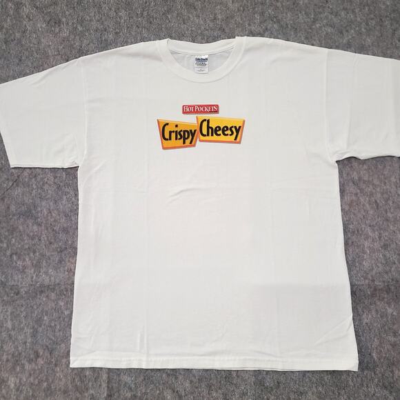 Y2K Hot Pockets Mens Extra Large Promo Shirt Ultra Cotton Heavyweight - Picture 1 of 6